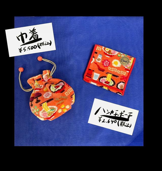 ラーメンイッチョウ! ハンカチポーチ(アプリコット): LOVERARY BY ...