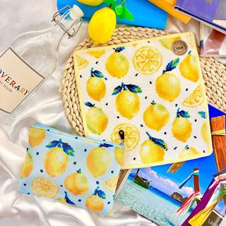 ✨ FEILER ✨ フェイラー ハンカチ レモンドット 黄色 イエロー 