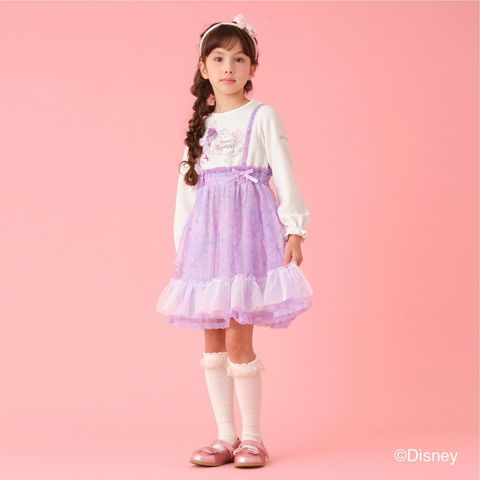 Narumiya Online ナルミヤ オンラインの公式通販サイト Disney Princess ラプンツェル デザイン 重ね着風ドッキング ワンピース 100 ラベンダー キッズ