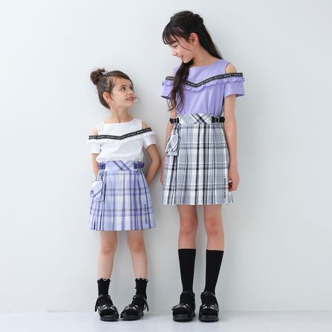 140アナスイミニ ロゴテープ肩あきTシャツ ブラック 未使用 子供服