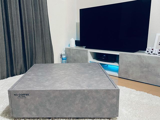 コンクリート調 ローテーブル センターテーブル ベンチ ディスプレイ台  