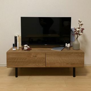 テレビ台　木目調　100cm テレビ台 ローボード 伸縮TV台 完成品 幅100.5-190cm おしゃれ