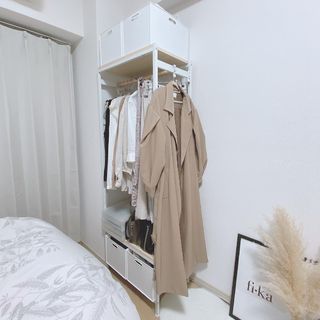 ハンガーラック ハンガーポール ロウヤ　LOWYA コートハンガー 洋服収納 衣類収納 洋服掛け 収納ラック シンプル 幅90cm ゴールド おしゃれ 大人可愛い ハンガーラック ハンガー ハンガーポール 洋服ラック 洋服 洋服収納