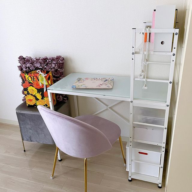 MUJI 無印良品 まる デスク ラック付き テーブル 机 書斎 PCデスク 1 