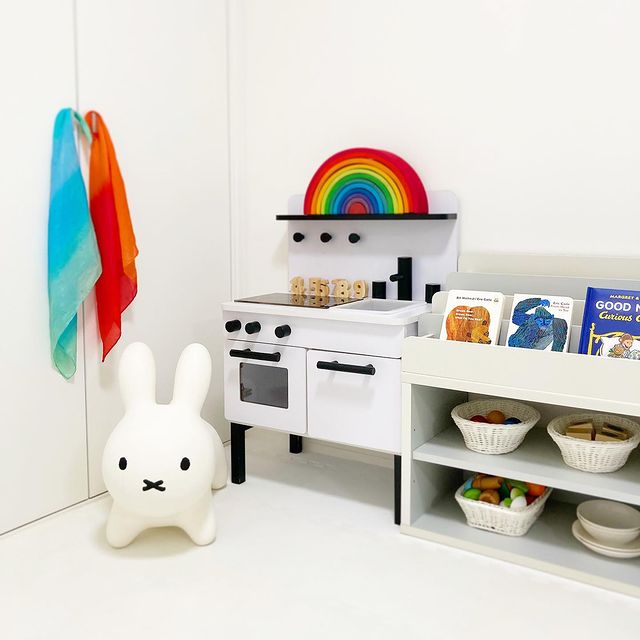 大人気】ままごとセット 木製でお子様の知育玩具にも使える(ネイビー