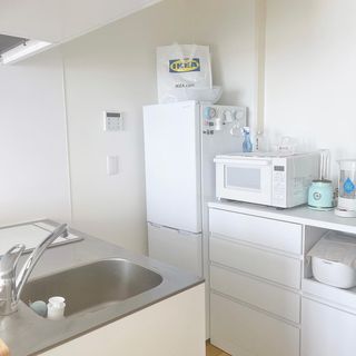 幅90] 食器棚 レンジ台 ミドルタイプ コンセント付き 選べる2タイプ