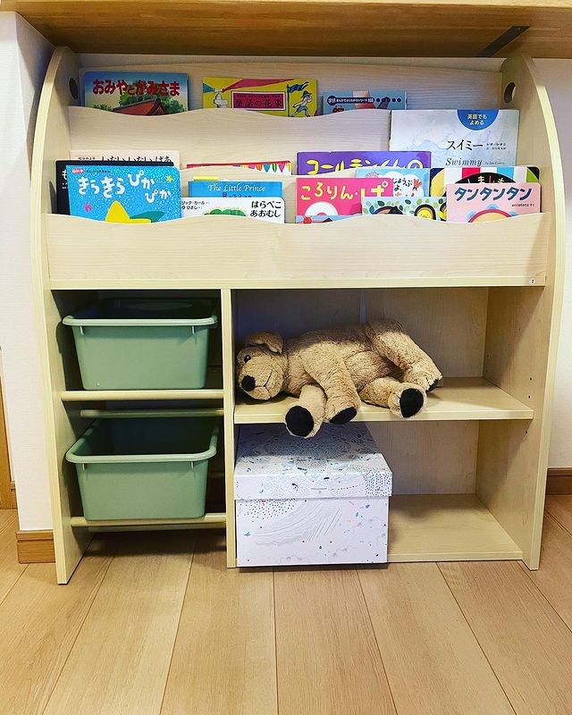 あき様 絵本棚 取り外しタイプ 120日 子供用絵本棚(タイプA.B)カラフル  