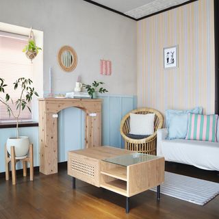 ラタン調センターテーブル[幅80] | 【公式】LOWYA(ロウヤ) 家具