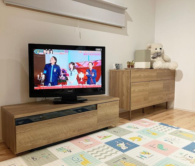 完成品】たっぷり収納が魅力の木製テレビ台！37型対応のロータイプ(シャビーナチュラル/ホワイト/ウォルナット/ナチュラル/ダークブラウン/ブラック)  | 【公式】LOWYA(ロウヤ) 家具・インテリアのオンライン通販