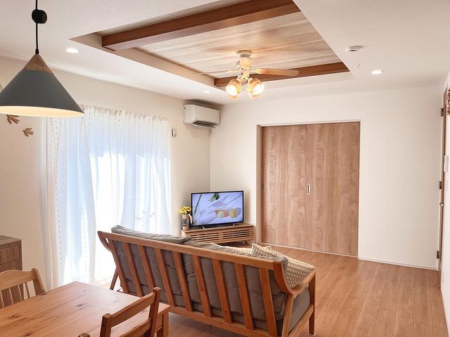 シャンデリア 3枚目と4枚目(2点セット売り) LEDシーリングファン