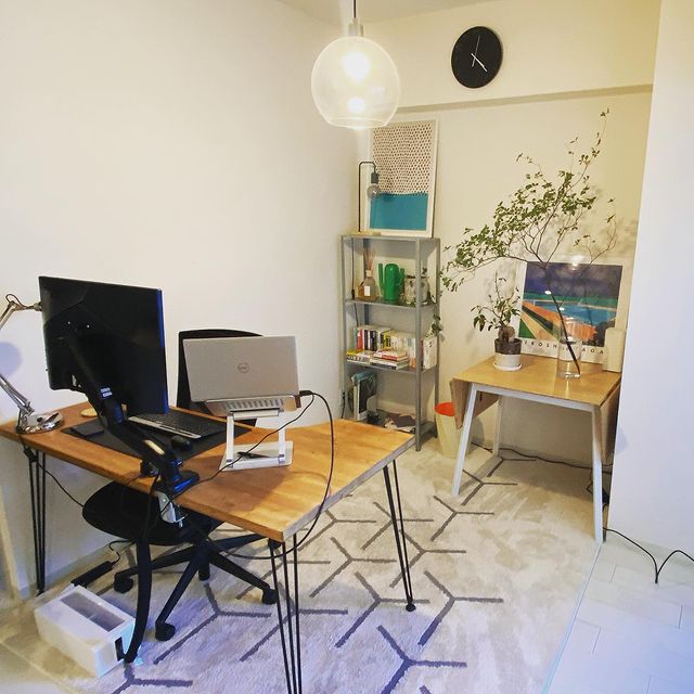 送料込み 無印良品 無垢材デスク オーク材 煎り 