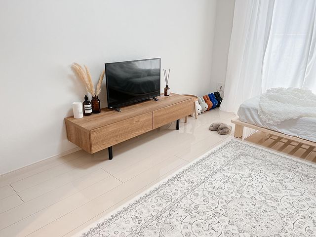 LOWYA ロウヤ テレビボード 140センチ（テレビ台(幅140cm) ラタン調 