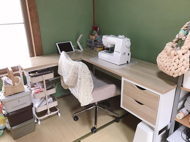 L字デスク(幅155cm) 木製パソコンデスク ブックエンド タップ収納付き 