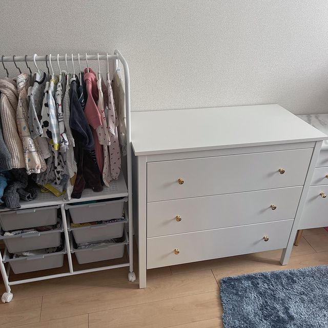 お話中】試用期間1年未満 IKEA ヘムネス シングルベッド 引き出し付き