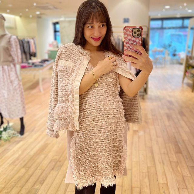 Chesty(チェスティ)ツイードライクニットジャンパースカート(F Pink ...