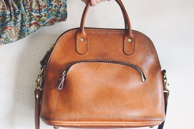 HERZレディースハンドショルダー ショルダーでも使える2wayタイプのレディースハンドバッグ「革鞄
