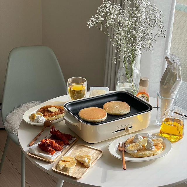 コンパクトホットプレート 【直営店限定カラー】ブルーグレーの通販