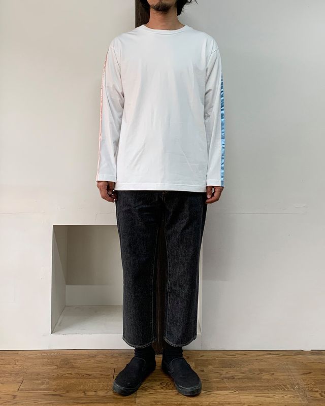 NEON SIGN / ネオンサイン | Pastel Long Sleeve T-Shirts - White