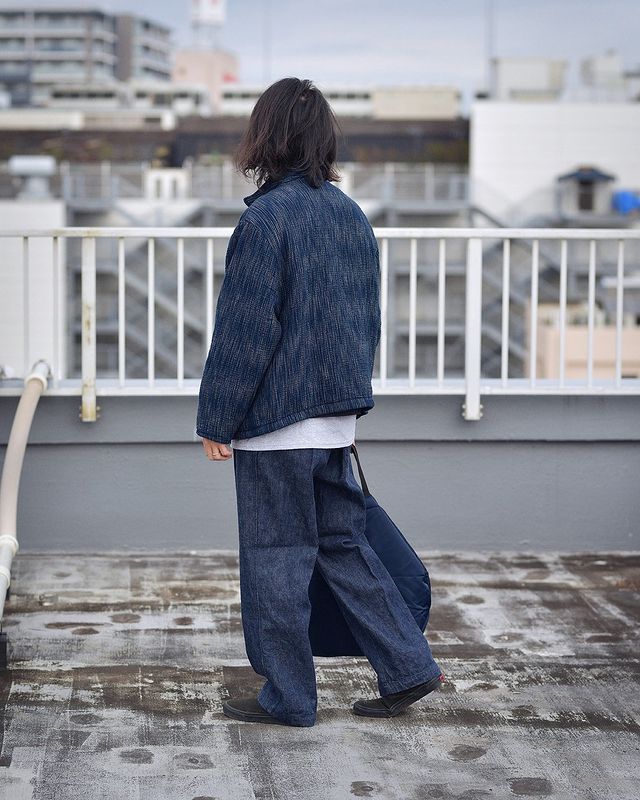 COMOLI デニムオーバーパンツ 21AW NAVY サイズ2-