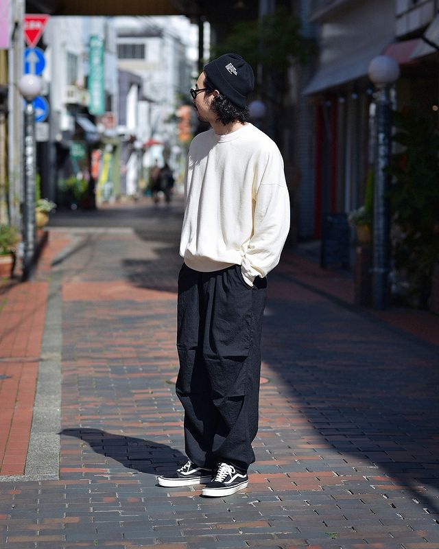 21SS COMOLI / ウールニータックパンツ