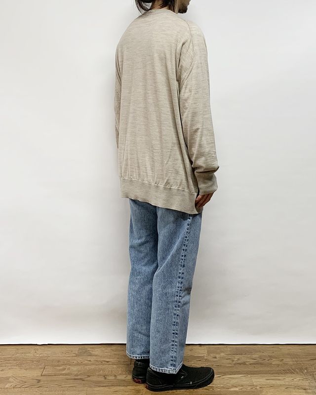 URU / ウル | 21GAUGE / CREW NECK KNIT - L.Beige | 通販 - 正規取扱