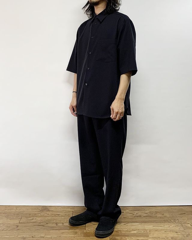 オーラリー HARD TWIST WOOL DOBBY HALF SLEEVED - シャツ