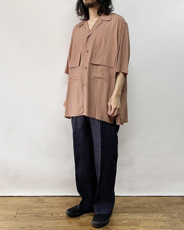 YOKE / ヨーク | HALF SLEEVES BIG FLAP SHIRT - Taupe | 通販 - 正規 YOKE / ヨーク | HALF SLEEVES BIG FLAP SHIRT - Taupe | 通販 - 正規