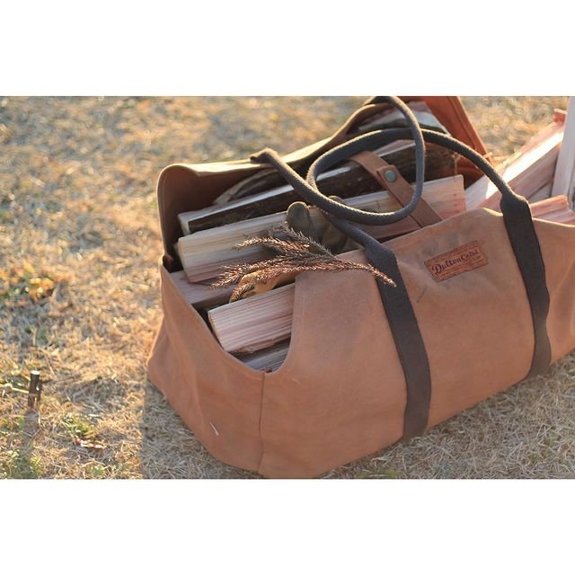 DULTON ONLINE SHOP | WAX CANVAS LOG BAG CAMEL(CAMEL): ハウスウェア