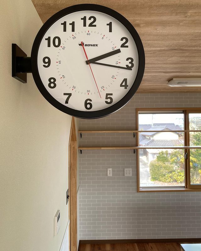 DULTON ONLINE SHOP | DOUBLE FACES WALL CLOCK BLACK(BLACK): ハウス