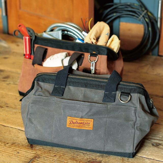 DULTON ONLINE SHOP | WAX CANVAS TOOL BAG OLIVE(OLIVE): ハウスウェア