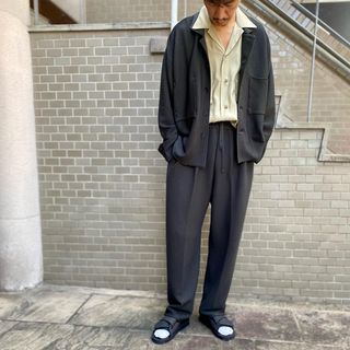 紫③ YOKE シャツジャケット - 通販 - dayaarian.com