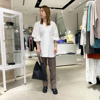ENFOLD(エンフォルド) ハイツイストウール1 サイドベンツゴム