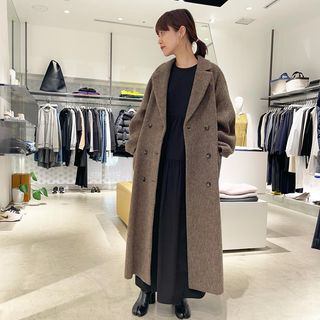 clane DOUBLE WOOL LONG COAT キャメル autoluco.com