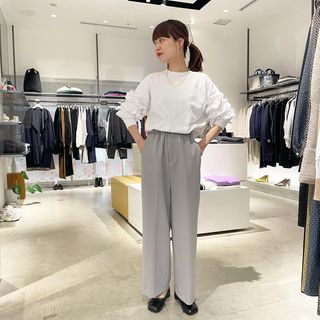 新品未使用】ENFOLD MANNISH ELASTIC-TROUSERS | unimac.az