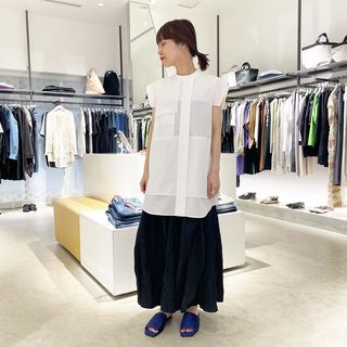 国産原料100% ENFOLD SOLID-WAVE SKIRT - 通販 - livethrivewellness.com