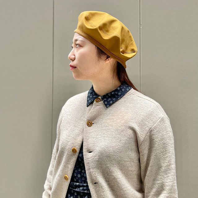 45Rもこもこ花プリントのドレス(インディゴ): WOMEN|45R