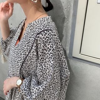 Crisp カラーパイピングフラワーワンピース C2k2860 Crisp クリスプ オンラインショップ Crisp カラーパイピングフラワーワンピース C2k2860 Crisp クリスプ オンラインショップ