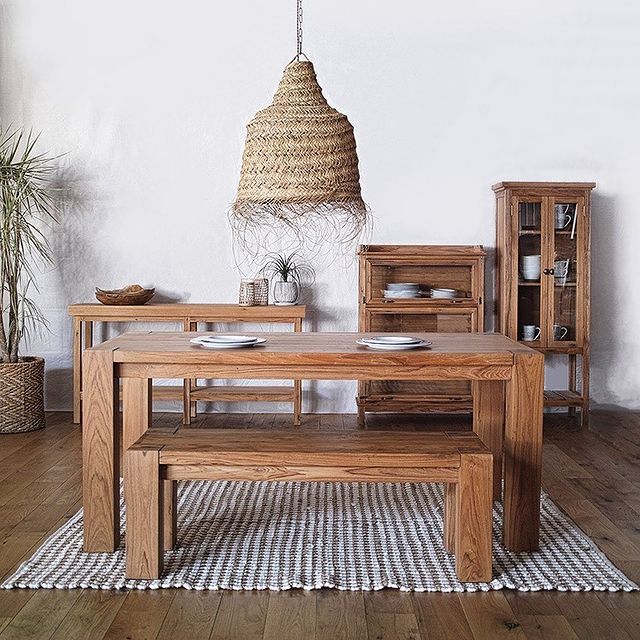 WTW ダブルティー ダイニングベンチ デニム