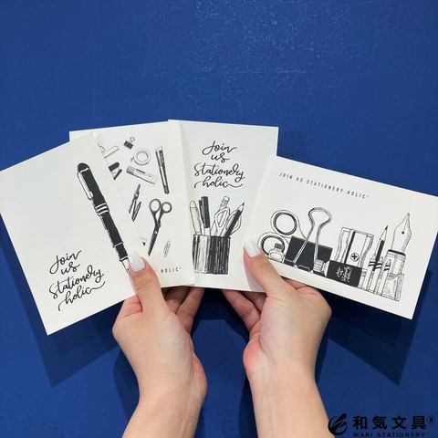 おしゃれ セット 8枚入り 和気文具オリジナル ポストカード 全柄セット 通販 文房具の和気文具