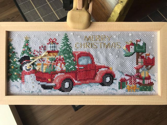 クロスステッチフレーム＜メリークリスマス！チャーリー