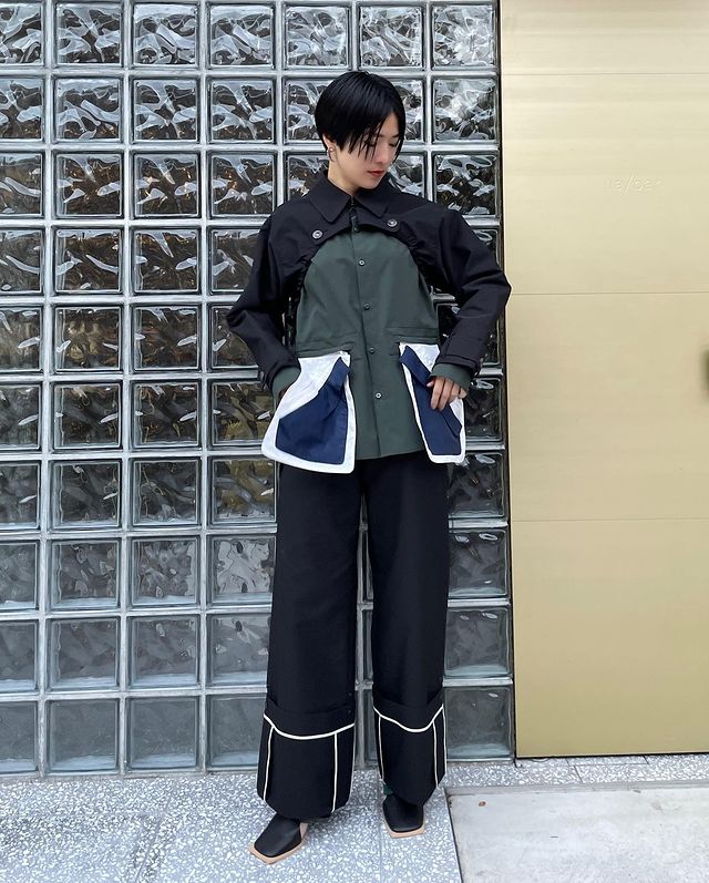 トレンチワイドパンツ TRENCH WIDE PT UN3D パンツ-