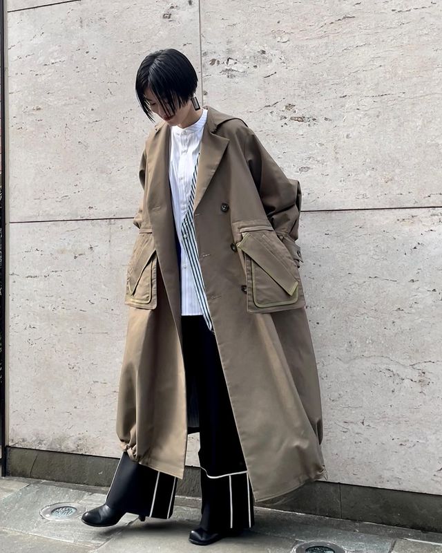 トレンチワイドパンツ TRENCH WIDE PT UN3D パンツ-