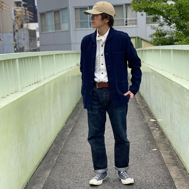 MOMOTARO JEANS 刺し子 ドビー カバーオールSAMPLE M桃太郎 - アウター