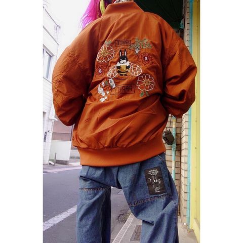 323034:RABEE刺繍MA-1ブルゾンの通販-ScoLar