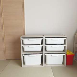 ☆ニトリ カラボにぴったり 収納ボックス 浅型 ホワイト ４個