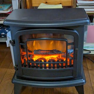 ミドルワイド暖炉型ファンヒーター(NI アイボリー)通販 | ニトリネット 