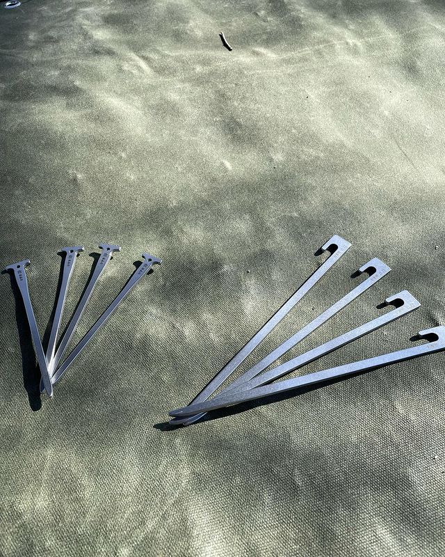 再入荷】福善 ステンレス製キャンプ用ペグ 打刀 20cm - hinataストア
