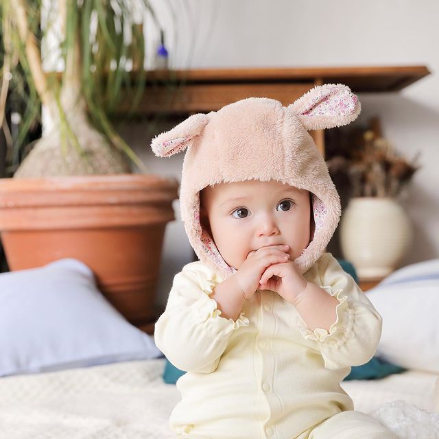 送料無料 HUXBABY 女の子用 ファッション 子供服 ベビー服 赤ちゃん ワンピース Bunny Princess Romper