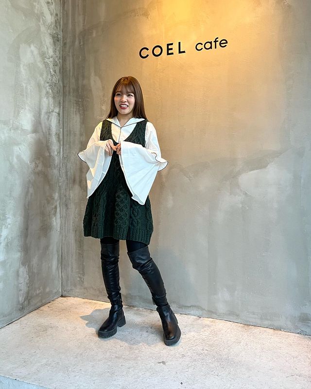 COEL Online Store手編みケーブルチュニックニット(F グリーン): TOPS