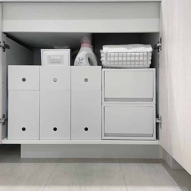 ポリプロピレン 小物収納ケース 大 ホワイトグレー | 無印良品